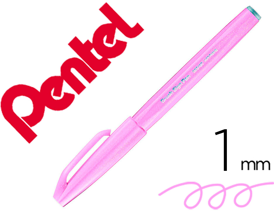 Marcador / Pincel Touch Para Caligrafia (Roxo Claro) - PENTEL