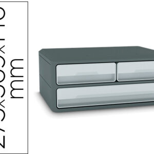 Bloco Classificador c/ 3 Gavetas (Cinzento) - CEP