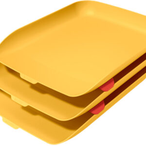 Tabuleiro De Secretaria Em Plastico Leitz Cosy Conjunto De 3 Unidades Amarelo – LEITZ