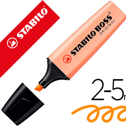 Marcador Stabilo Boss Fluorescente 70 Pastel Laranja Palido - STABILO