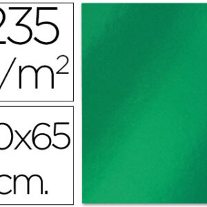 Cartolina Metalizada 50X65 cm, 235 Gr Verde