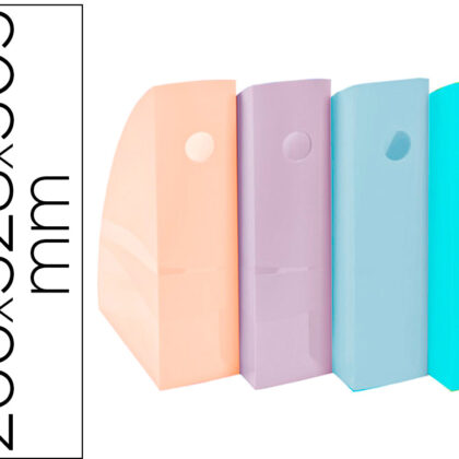 Porta Revistas Exacompta Aquarel Mag-Cube Set De 4 Unidades Cores Pastel 266X328X305 Mm - EXACOMPTA