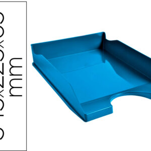 Bandeja Secretaria Exacompta Clean Safe Azul 345X255X65 Mm - EXACOMPTA