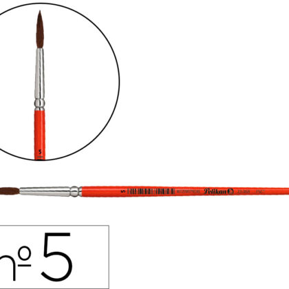 Pinceis Aguarela Pelikan Serie 23 Nº 5 Virola Aluminio - PELIKAN