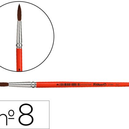 Pinceis Aguarela Pelikan Serie 23 Nº 8 Virola Aluminio - PELIKAN