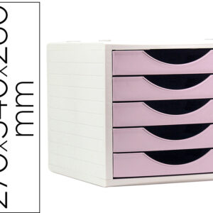 Bloco Classificador De Gavetas (Rosa Pastel) – Q-CONNECT