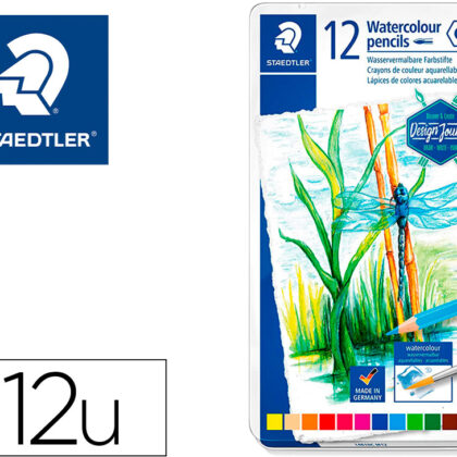 Lapis De Cor Staedtler Aguarelaveis Caixa Metalica De 12 Cores Sortidas - STAEDTLER