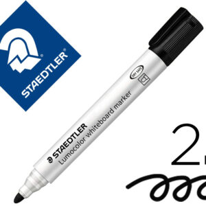 Marcador Lumocolor 351 Para Quadro Branco Ponta Redonda 2 Mm Cor Preto - STAEDTLER