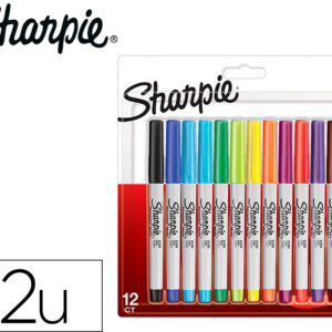 Marcador Sharpie Permanente Ultra Fino Ponta 0,5 Mm Blister 12 Unidades Cores Sortidas – SHARPIE