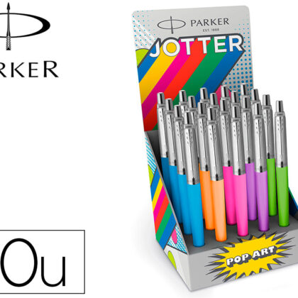Esferografica Jotter Originals Pop Art Ed. Especial Expositor De 20 Uni. Cores Sortidas - PARKER
