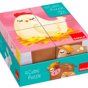 Puzzle Cubos De Cartão 6 Cenas 4 Peças
