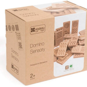 Jogo Didatico Andreutoys Domino Sensorial Madeira 28 Pecas