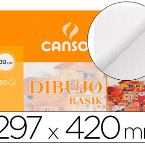 Papel de Desenho Basik 297X420 -130 Gr -Sem Esquadria