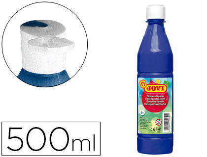 Guache Escolar Jovi 500 ml Azul Ultramar