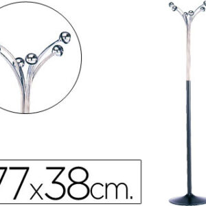 Cabide Sie c/ Pe Metalico c/ 6 Suporte Redondos 177x38 cm