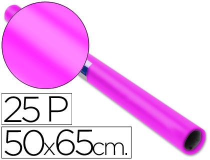 Papel Lustro Sadipal 50 X 65 cm. 65 Gr/M2. Rosa Forte