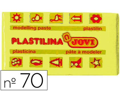 Plasticina Jovi 70 Pequena 50 Gr Amarelo Claro