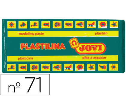 Plasticina Jovi 71 Media 150 Gr Verde Escuro