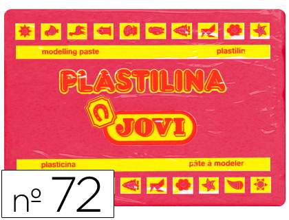 Plasticina Jovi 72 Grande 350 Gr Rubi