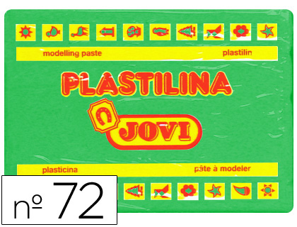 Plasticina Jovi 72 Grande 350 Gr Verde-Claro