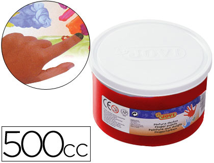 Pintura de Dedos Jovi 500 ml Vermelho