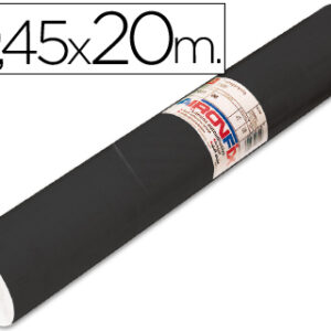 Rolo Adesivo Aironfix Preto Mate Rolo de 20 Mt