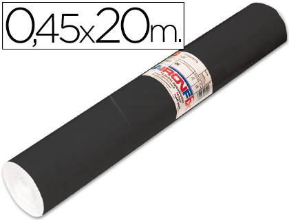 Rolo Adesivo Aironfix Preto Mate Rolo de 20 Mt