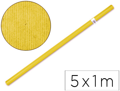 Papel Kraft Rolo Amarelo 1Mt X 5Mt.65 Gr/M2