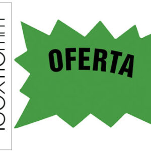 Etiqueta Cartolina Verde 160X110Mmpara Marcar Precos Pack 50 Unidades