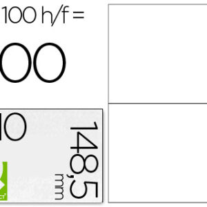 Etiquetas Adesivas Q-Connect Din A4 (210 x 148,5 mm)