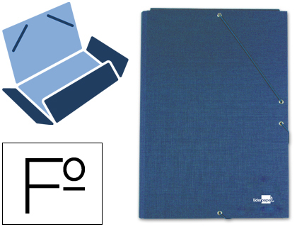 Pasta de Elasticos, Paper Coat, Folio, Azul