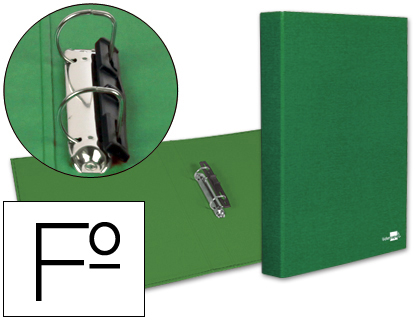 Capa de Aneis Paper Coat Forro PVC 2 Aneis 25mm Verde