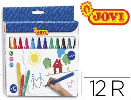 Marcador Jovi Maxi Cores Sortidas 12 Unidades