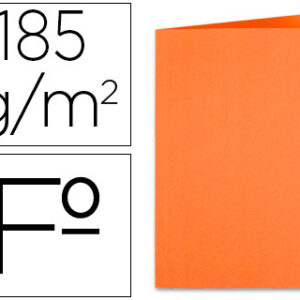 Classificador em Cartolina de 180gs, Folio, Laranja Intenso