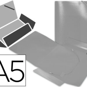 Pasta de Elasticos em Polipropileno A5, Transparente