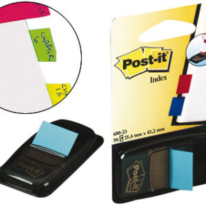 Post-It Índex, c/ 50, Azul Brilhante