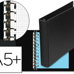 Pasta Multifin Alfa 3002-M 11 Aneis 25mm Plastico Quarto Preto