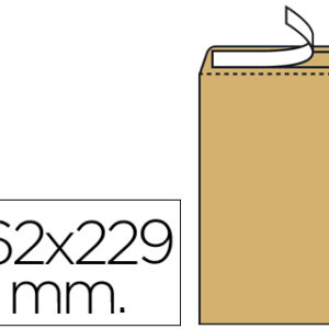 Envelope Bolsa C5 162 X 229mm Kraft (250 Unidades)