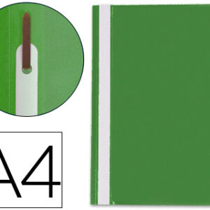 Pasta Dossier Q-Connect Fastener em Plastico Din A4 Verde