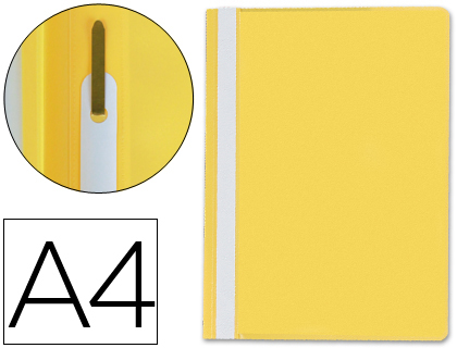 Pasta Dossier Q-Connect Fastener em Plastico Din A4 Amarela