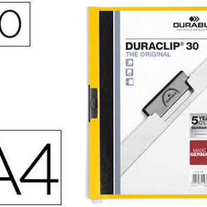 Pasta Dossier Durable, C/Clip Lateral, A4, 30 Folhas Azul