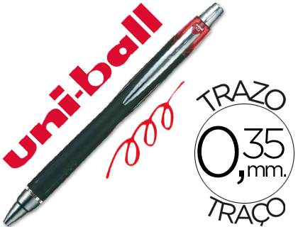 Caneta Uni-Ball Jetstram Sxn-210 Retratil Cor Vermelho