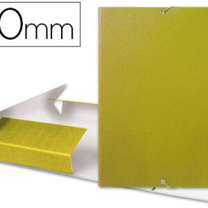 Capa c/ Elasticos p/ Projetos Lombada 9 cm Amarela
