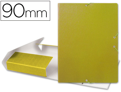 Capa c/ Elasticos p/ Projetos Lombada 9 cm Amarela