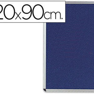 Vitrina De Anuncios Mural Grande Feltro Azul 120 X 90 Cm - Q-CONNECT