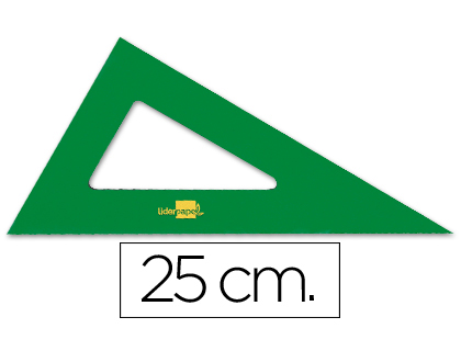 Esquadro 25 cm Plastico Verde