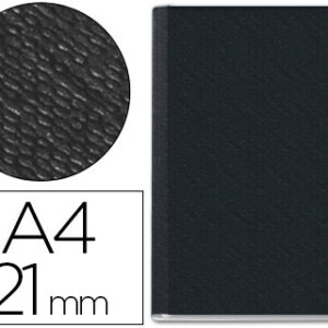 Capa de Encadernacao Leitz Channel Rigida Preta Lombada 21 mm Capacidadee 210 Folhas