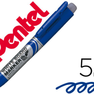 Marcador Pentel Mwx5M Quadros Br Retratil 5 mm Azul