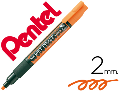 Marcador Pentel Smw26 Wet Erase Laranja