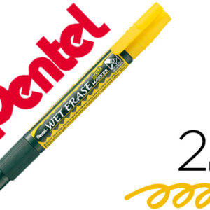 Marcador Pentel Smw26 Wet Erase Amarelo